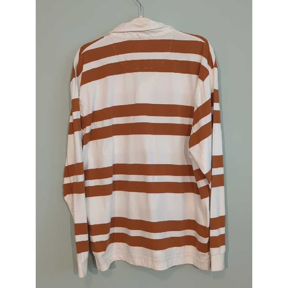 Bonobos‎ Rugby Polo White Brown XL image 5